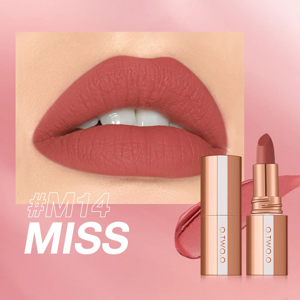 O.TWO.O Matte Lipstick –  Smudge-Free Tint