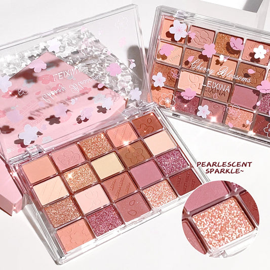 20-Color Eyeshadow Palette – Matte, Glitter & Shimmer Shades