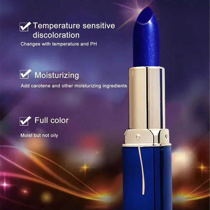 Color Changing Lipstick – Waterproof,  Moisturizing