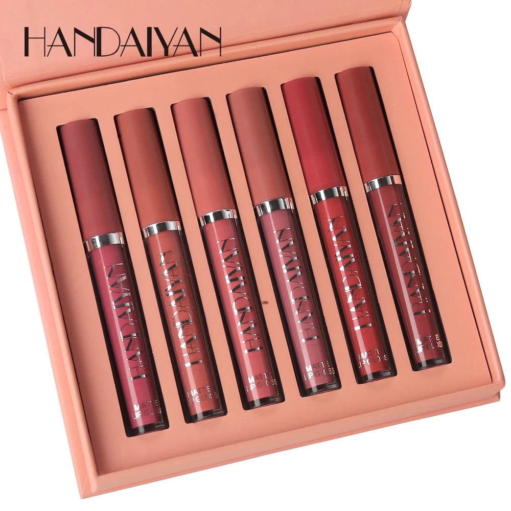 Handaiyan 6-Piece Matte Liquid Lipstick Set – Gift Box