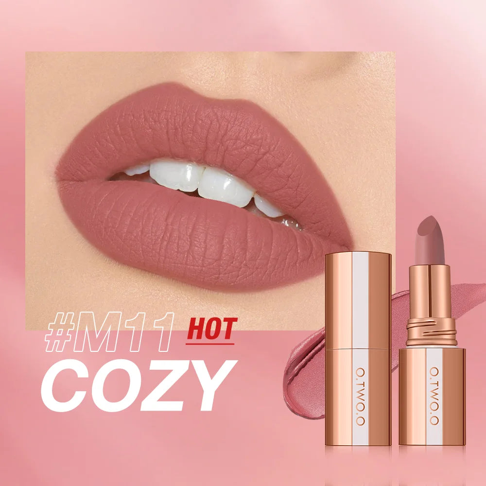 O.TWO.O Matte Lipstick –  Smudge-Free Tint
