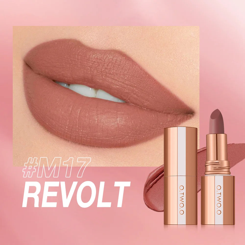 O.TWO.O Matte Lipstick –  Smudge-Free Tint