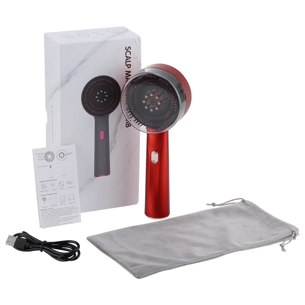 Infrared Hair Regrowth Brush Scalp Massager Comb