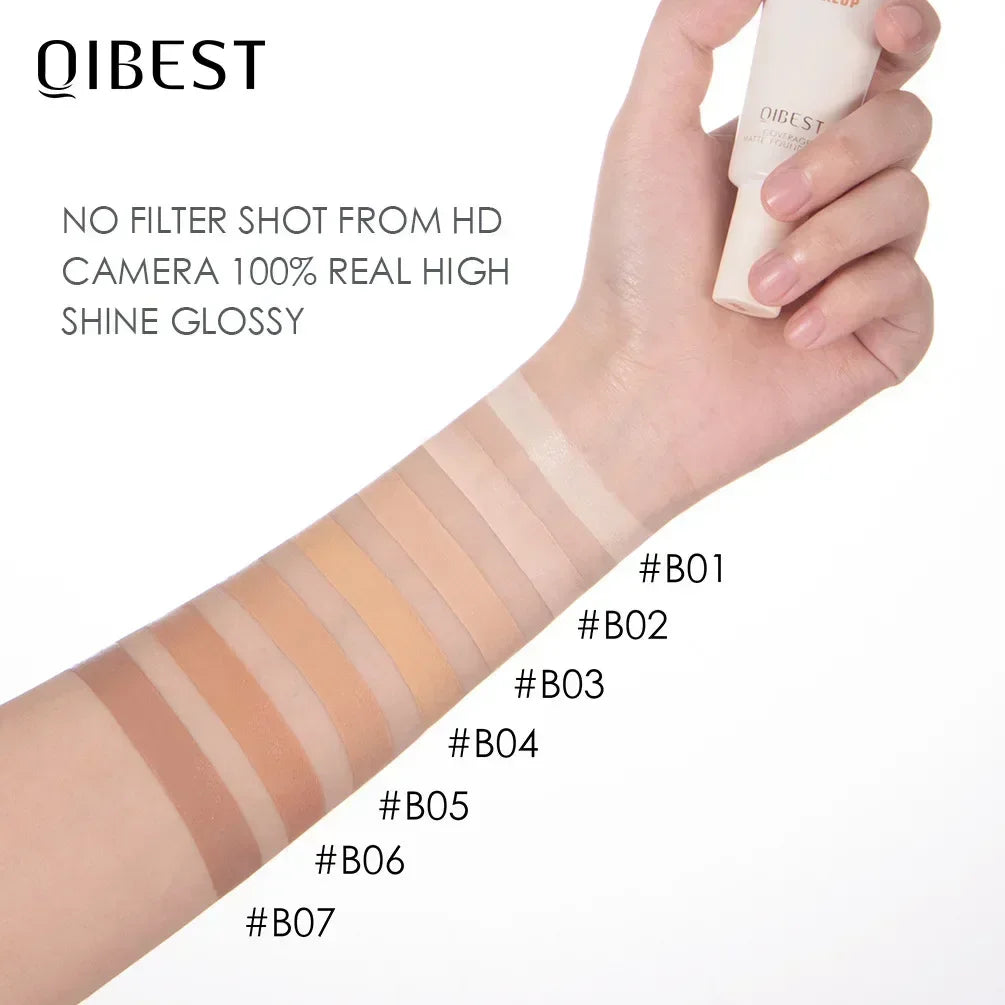 QIBEST Liquid Foundation – Long-Lasting Oil Control