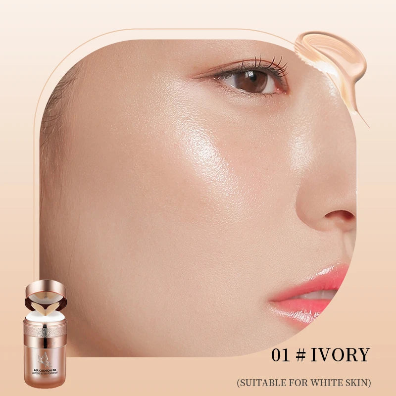 Moisturizing Foundation & Concealer with Powder Puff