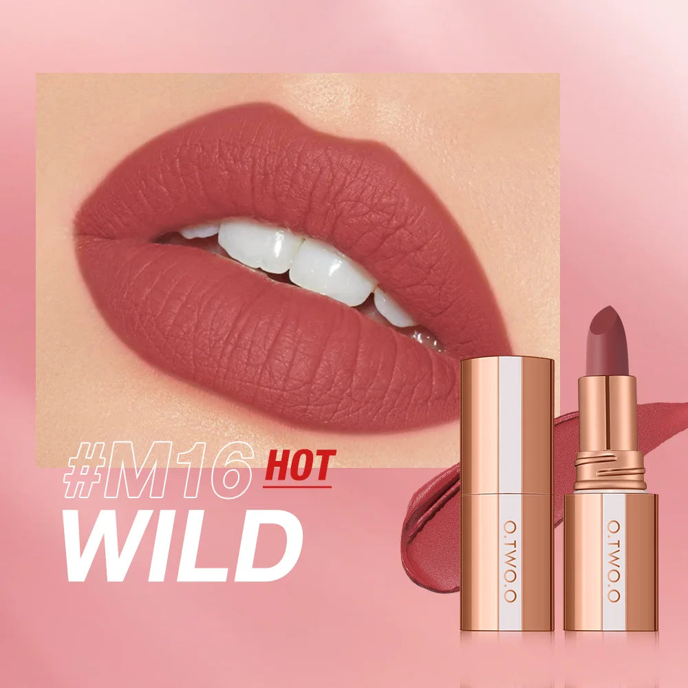 O.TWO.O Matte Lipstick –  Smudge-Free Tint