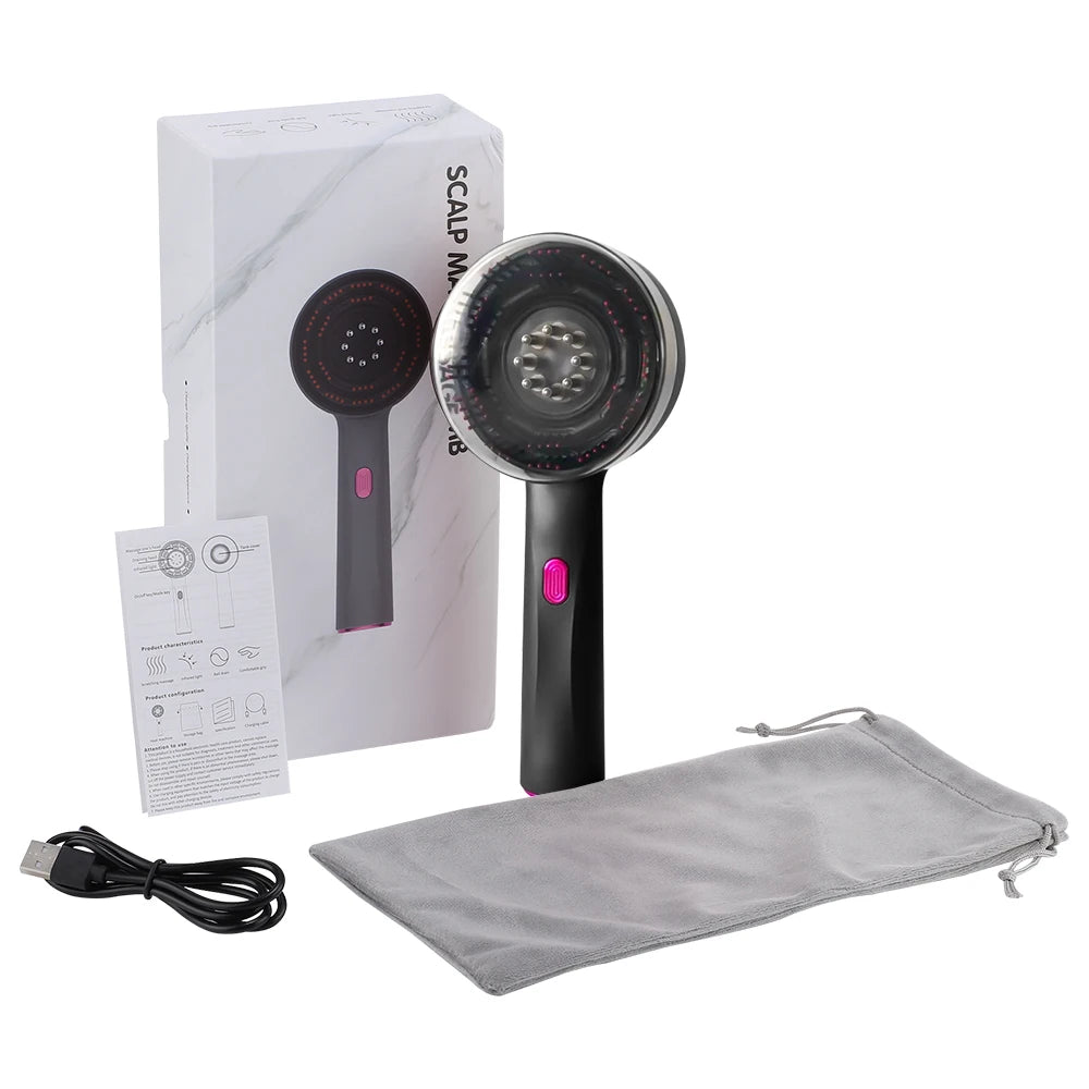 Infrared Hair Regrowth Brush Scalp Massager Comb