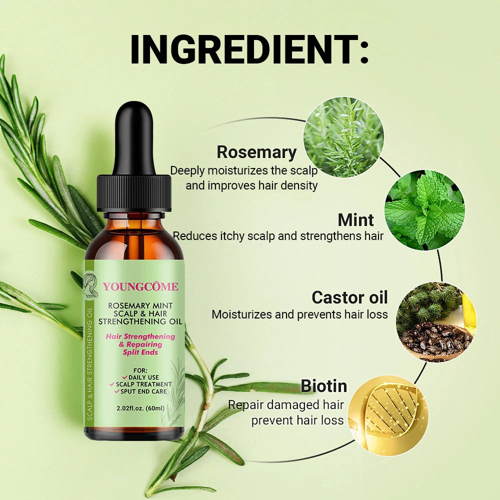 Rosemary Mint Hair Growth Oil – Moisturizing Care