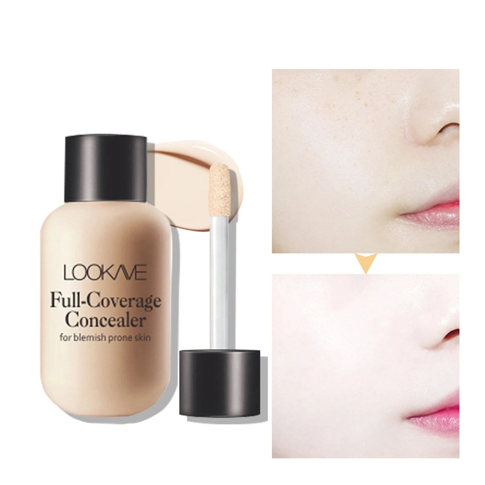 3-Color Liquid Concealer – Full Coverage, Waterproof & Matte