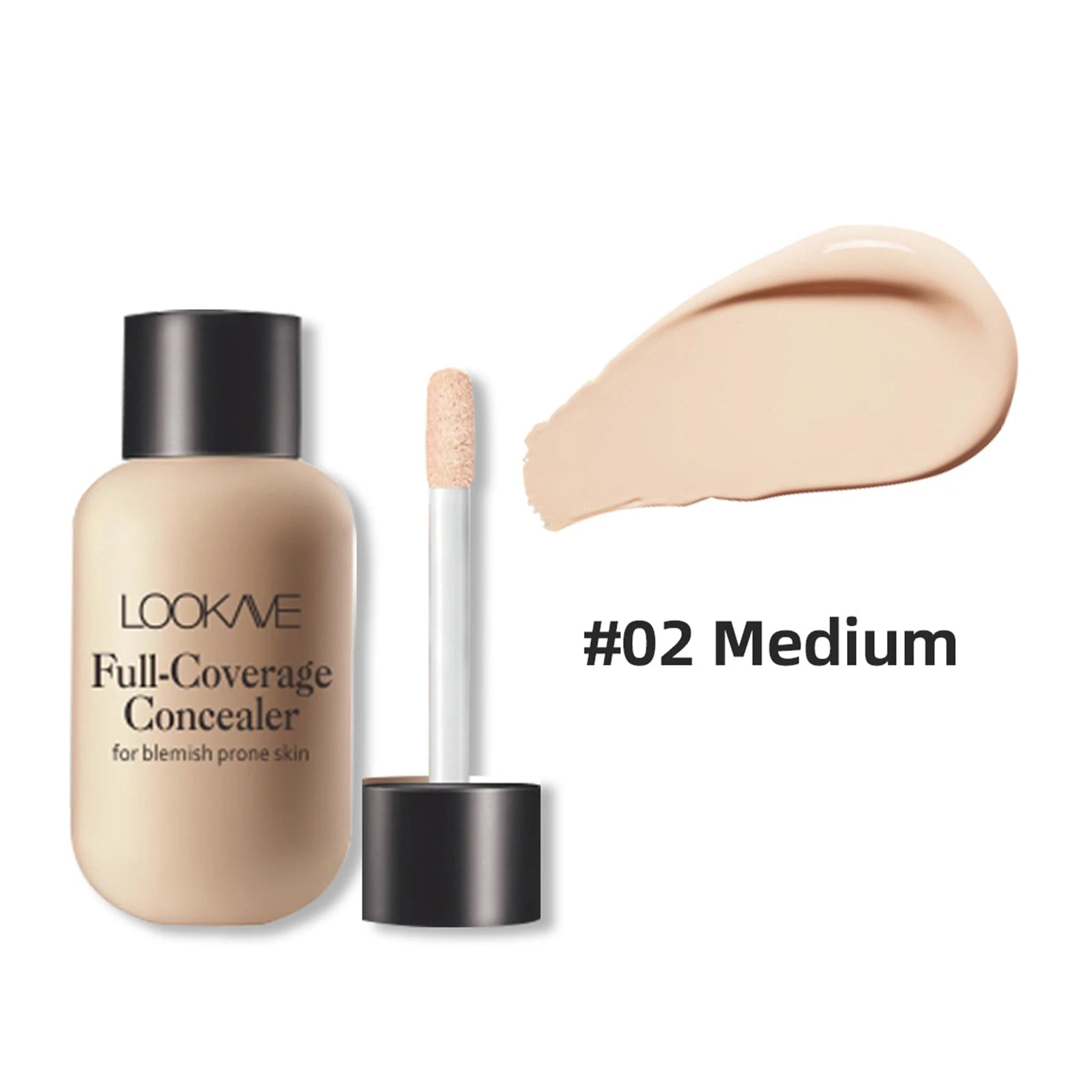 3-Color Liquid Concealer – Full Coverage, Waterproof & Matte