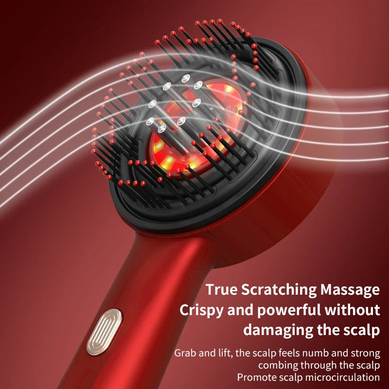 Infrared Hair Regrowth Brush Scalp Massager Comb