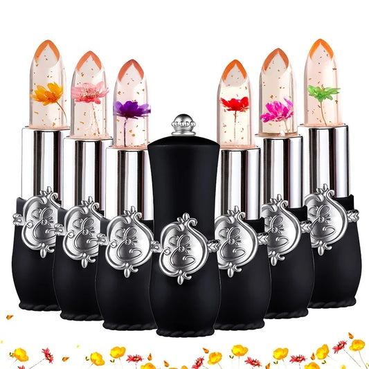 Flower Jelly Lipstick Set – Long-Lasting Lip Balm